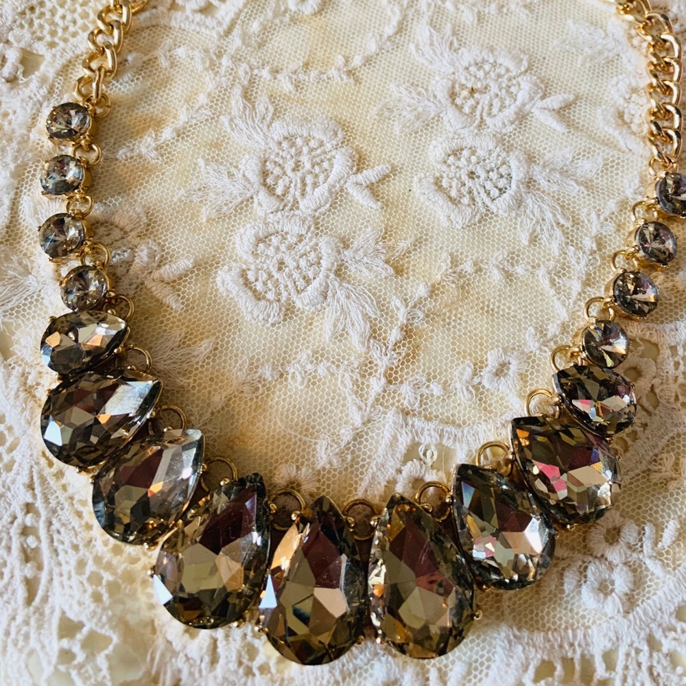 Large faux gem necklace
